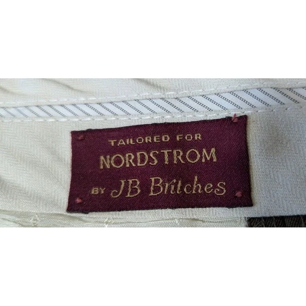 JB Britches Dress Pants Mens 36x31 Brown Wool Pleated Cuffed Trousers Vtg USA